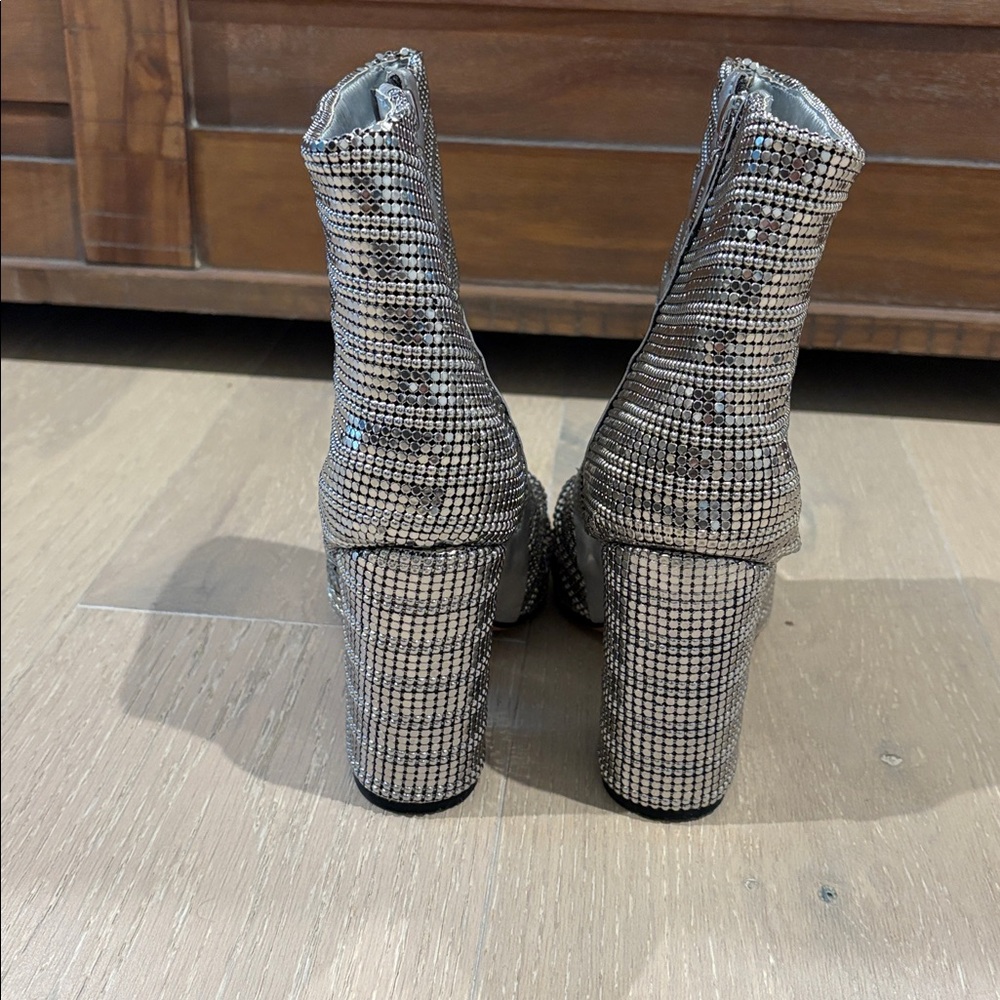 SCHUTZ Metallic Ankle Booties - Picture 6 of 6